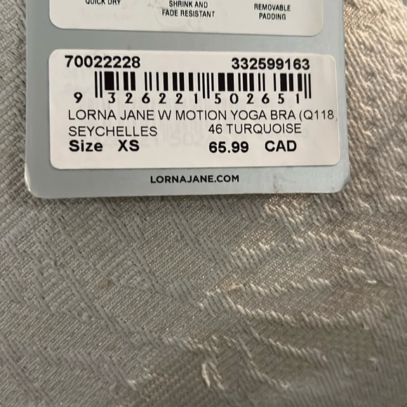 SOLD-NWT- Lorna Jane Motion Yoga Bra - Picture 9 of 9